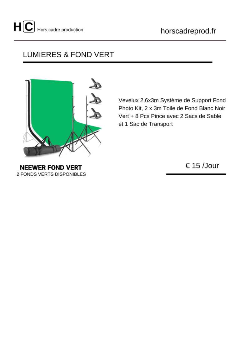 location fond vert hors cadre